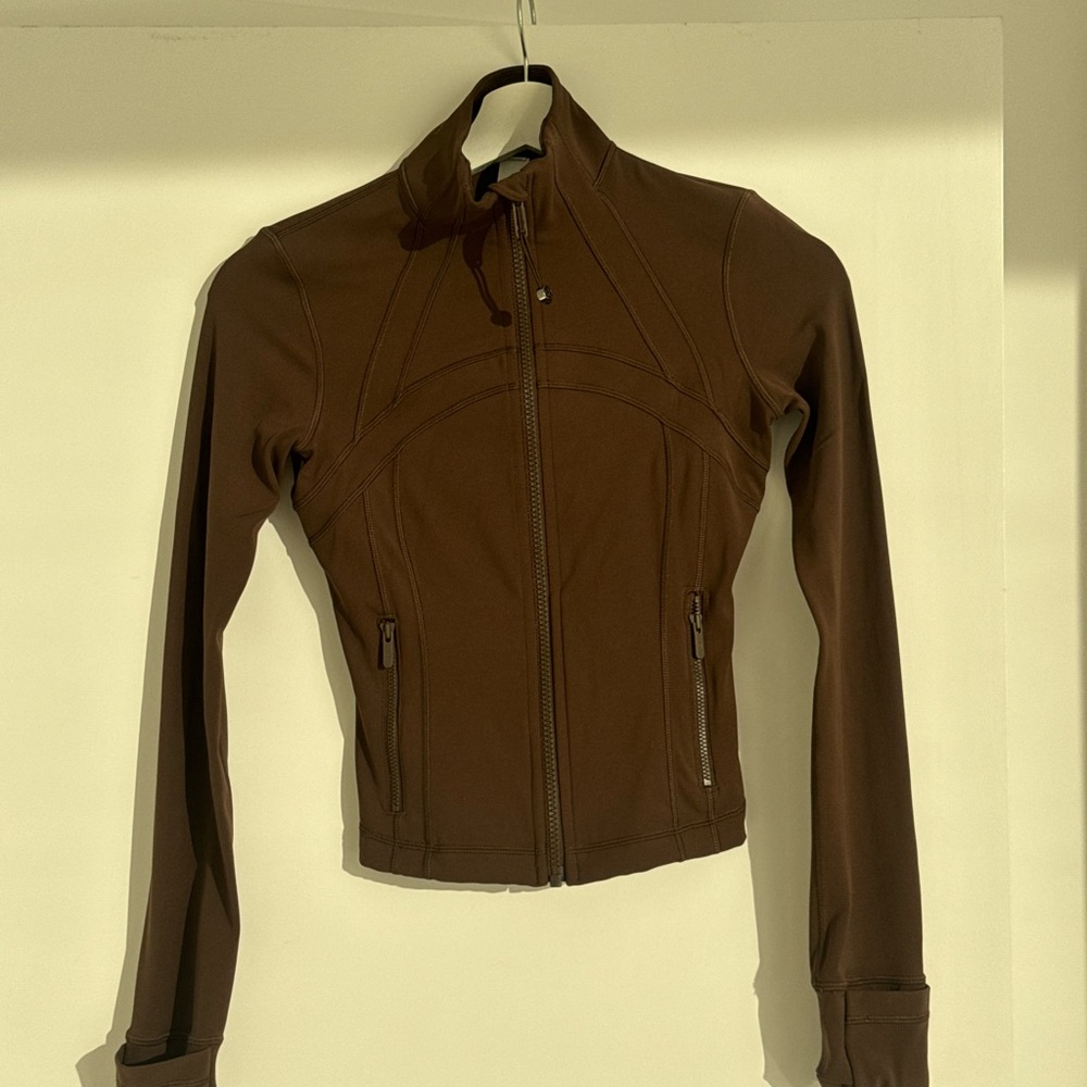 Lululemon define cropped jacket Nulu in Olive Brown
